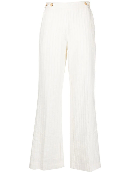 Forte Forte fine-ribbed flared trousers